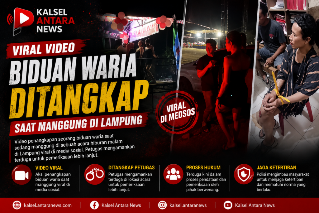 Viral Video Biduan Waria Ditangkap Saat Manggung di Lampung