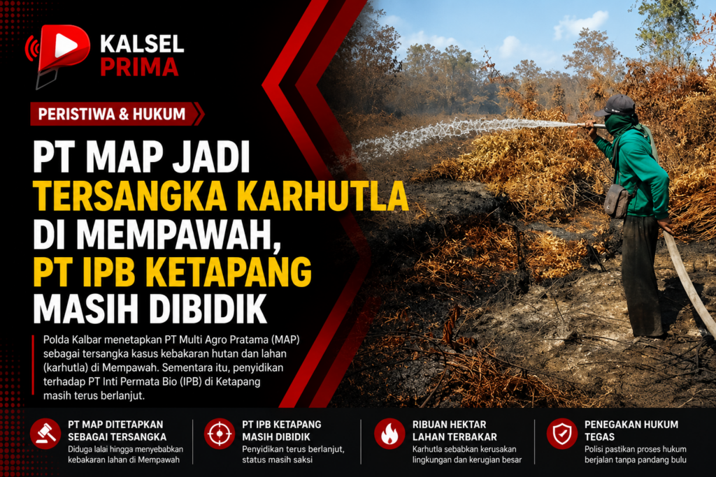 PT MAP Jadi Tersangka Karhutla di Mempawah, PT IPB Ketapang Masih Dibidik