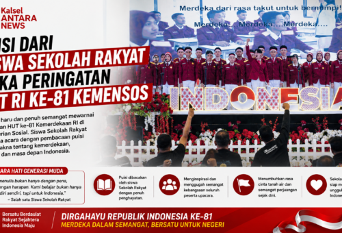 Puisi dari Siswa Sekolah Rakyat Buka Peringatan HUT RI ke-81 Kemensos