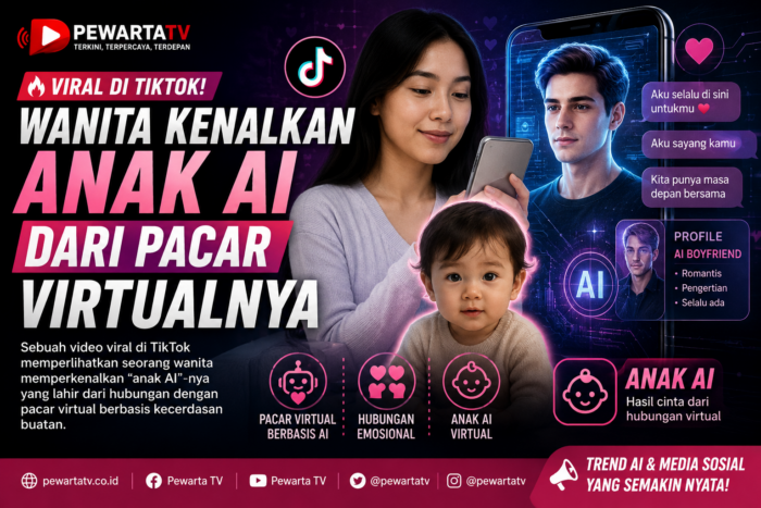 Viral di TikTok, Wanita Ini Kenalkan Lumen sebagai Anak dari Pacar AI