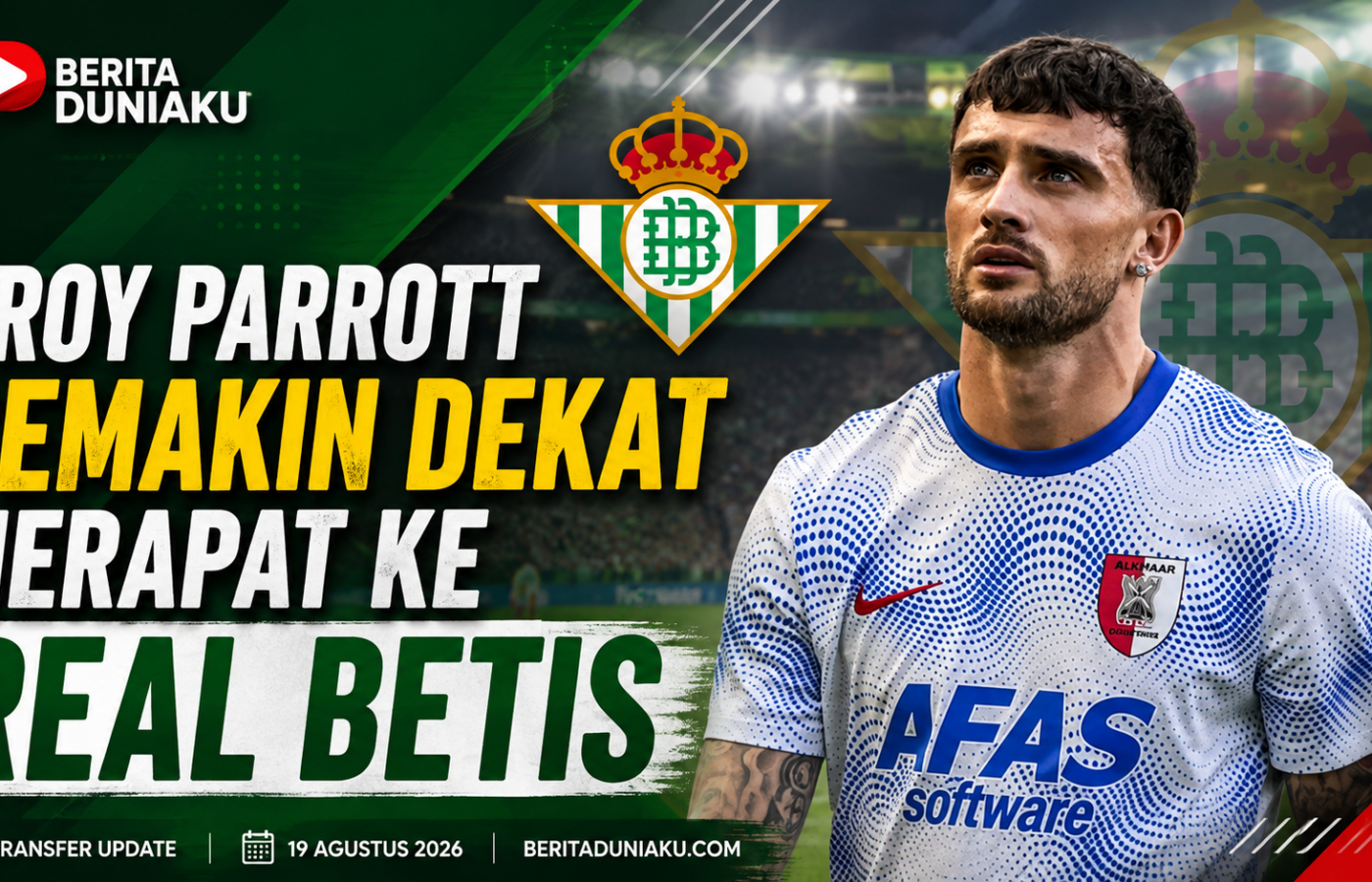 Troy Parrott Selangkah Lagi Gabung Real Betis, Transfer Capai Rp400 Miliar