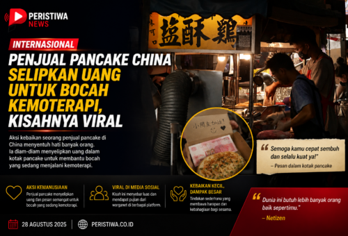 Penjual Pancake China Selipkan Uang untuk Bocah Kemoterapi, Kisahnya Viral