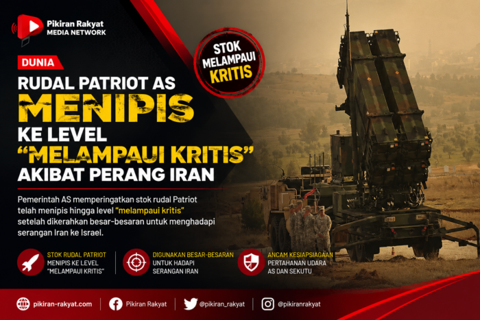 Rudal Patriot AS Menipis ke Level “Melampaui Kritis” akibat Perang Iran