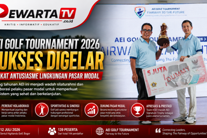 AEI Golf Tournament 2026 Terselenggara Berkat Antusiasme Lingkungan Pasar Modal