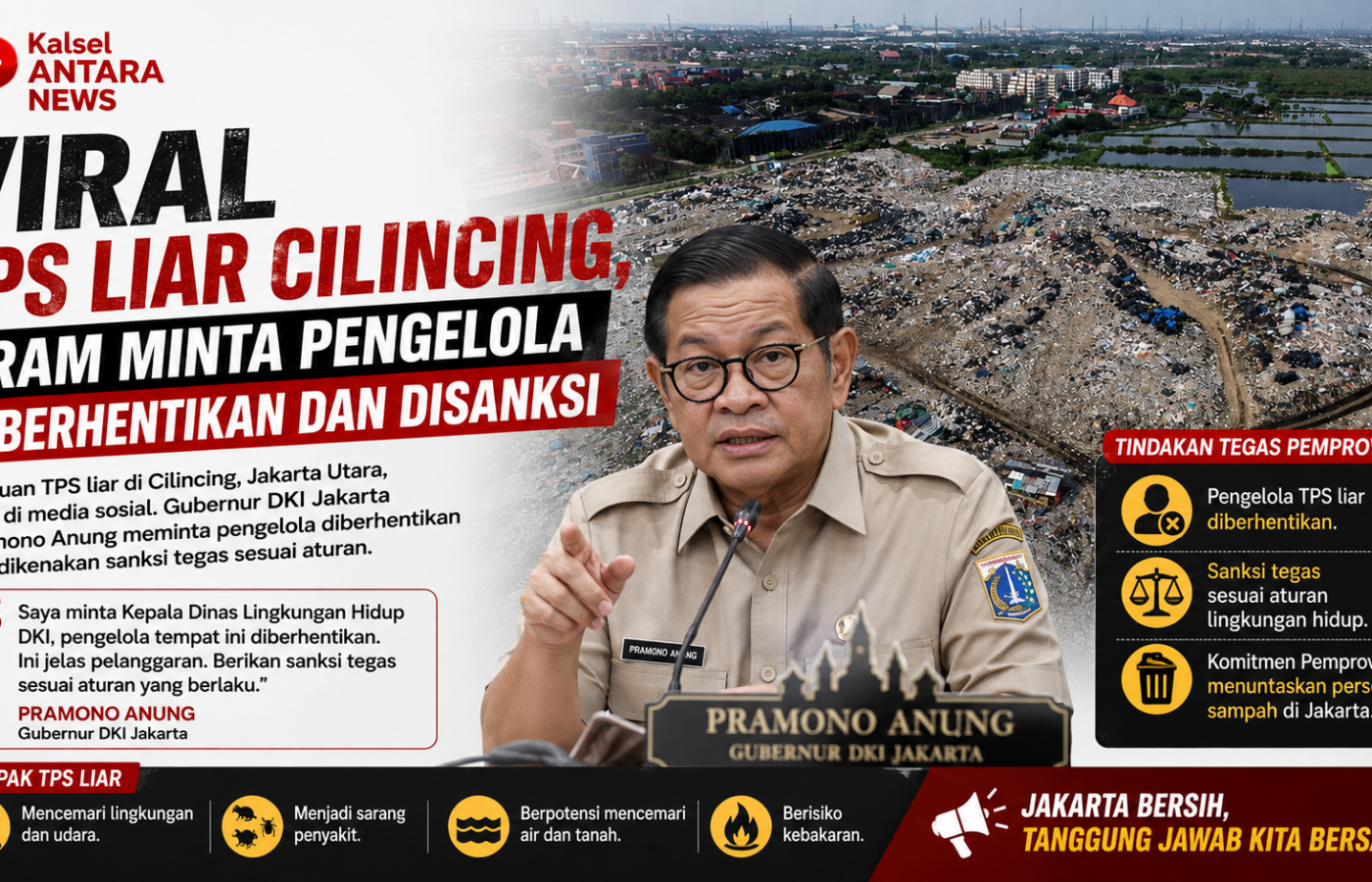 Viral TPS Liar Cilincing, Pram Minta Pengelola Diberhentikan dan Disanksi