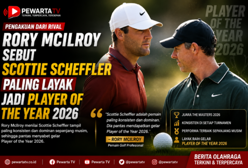 Rory McIlroy Sebut Scottie Scheffler Paling Layak Jadi Player of the Year 2026