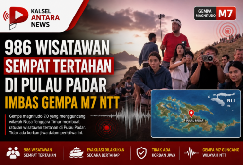 986 Wisatawan Sempat Tertahan di Pulau Padar Imbas Gempa M7 NTT