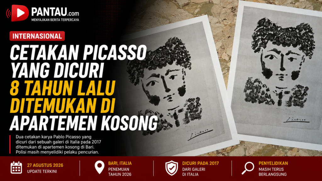 Cetakan Picasso yang Dicuri 8 Tahun Lalu Ditemukan di Apartemen Kosong